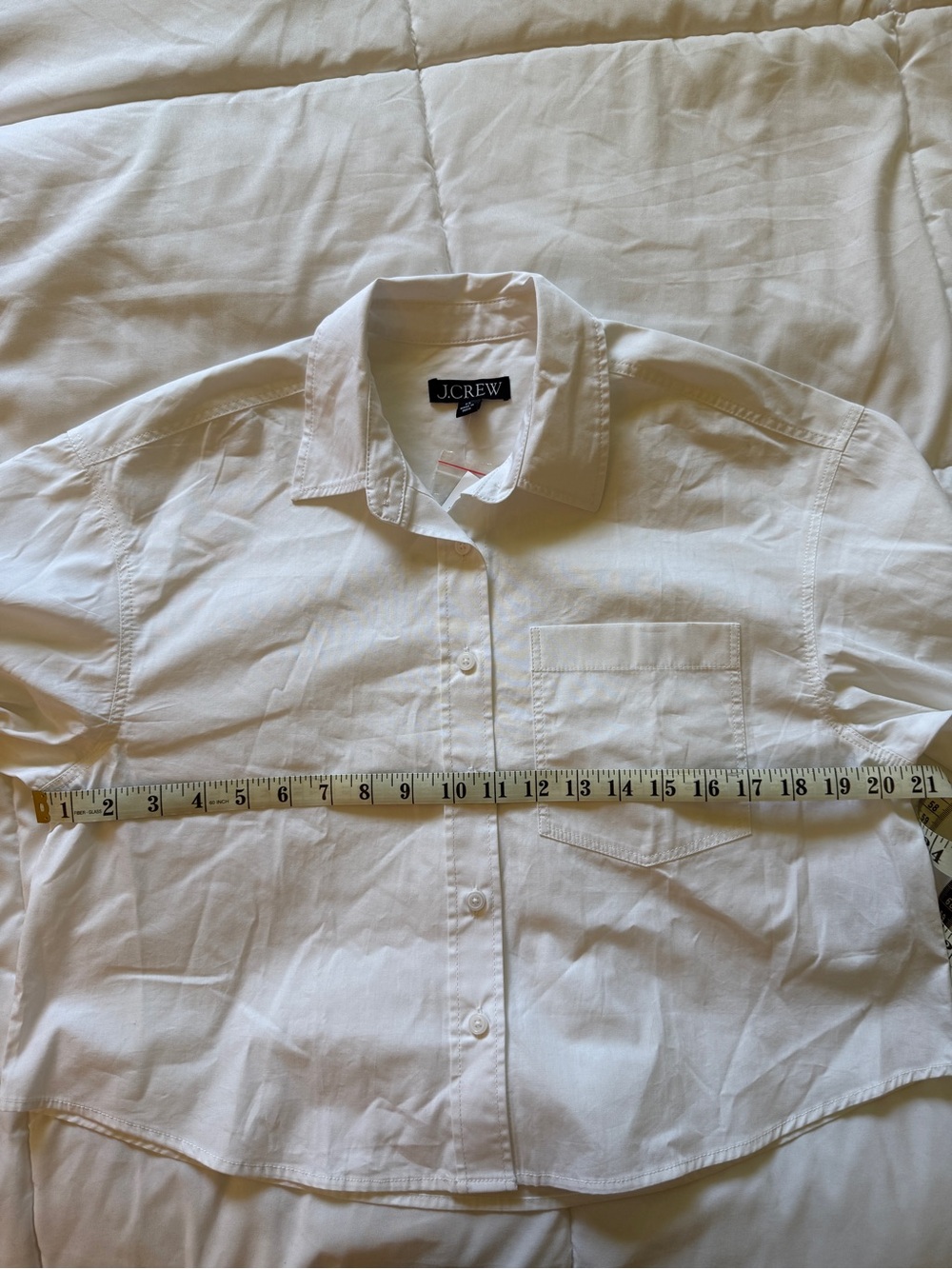 NWT JCrew Étienne cropped button-up shirt size XS CI530 - Picture 12 of 15
